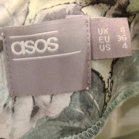 ASOS Peplum Waist Midi Floral Dress - Picture 4 of 4